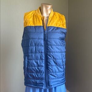 Sonoma Quilted Vest in Blue and Yellow